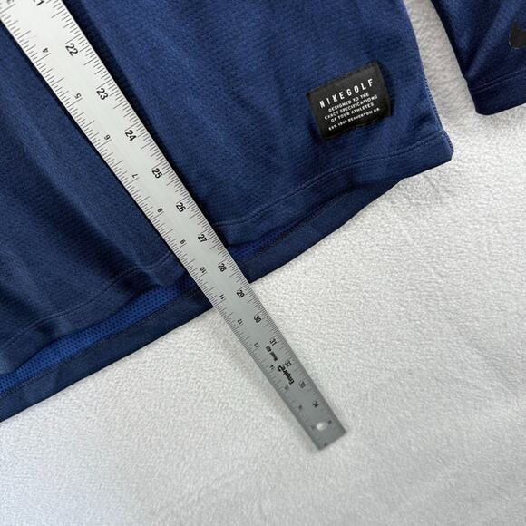 Detroit Tigers 1/4 Zip Pullover Mens Large Black Blue Nike Golf Embroidered Tech - Picture 6 of 10